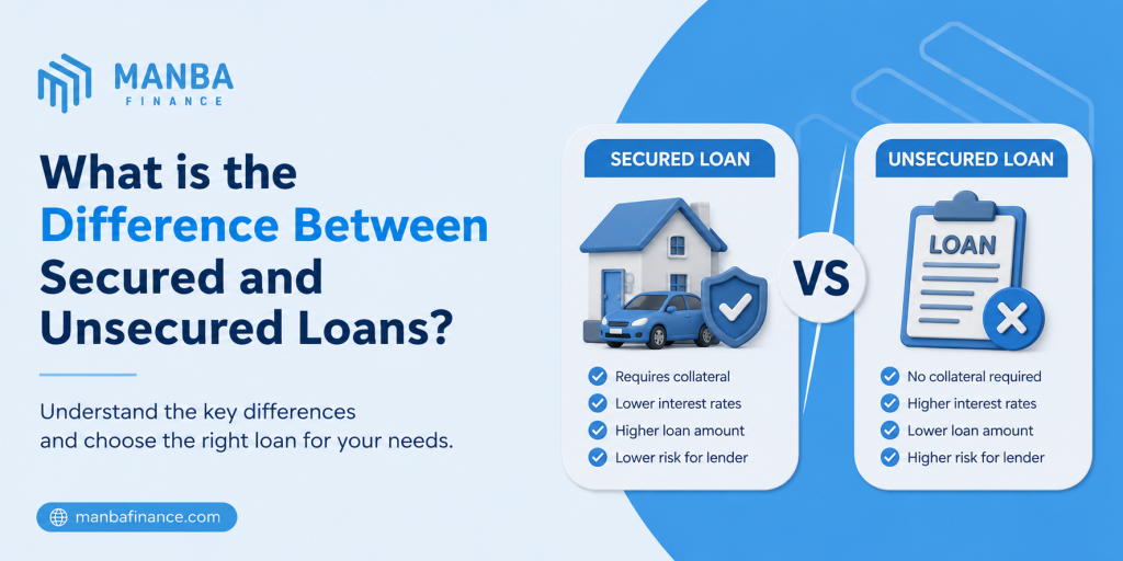 secured loans and unsecured loans